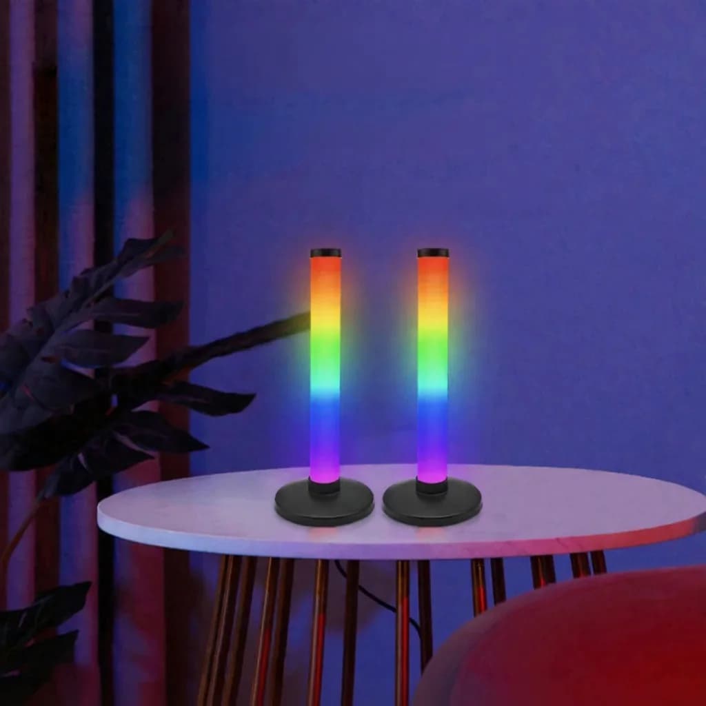 Lampka atmosferyczna RGB z synchronizacją dźwięku i sterowaniem aplikacją na biurko