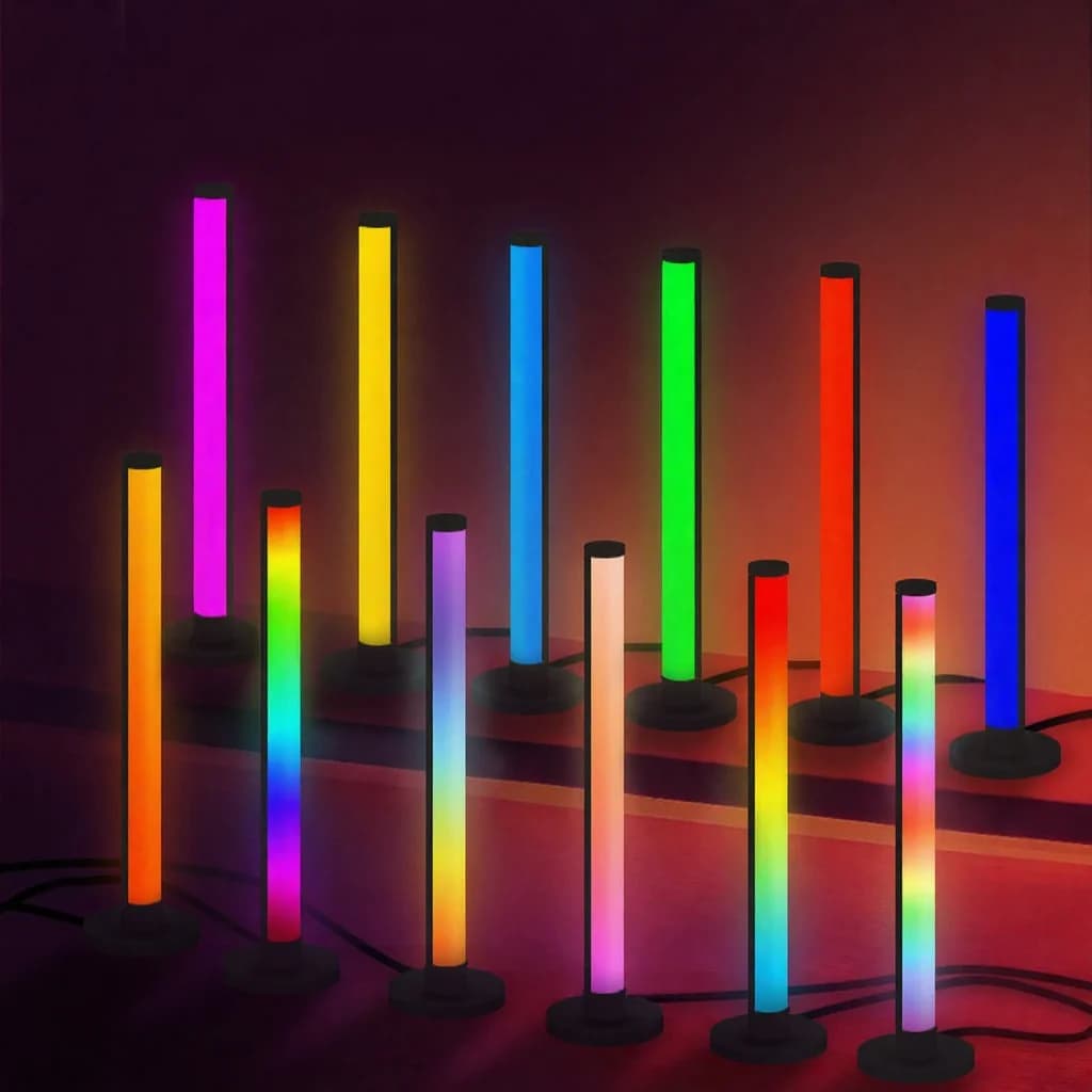 Lampka biurkowa RGB LED reagująca na dźwięk z aplikacją