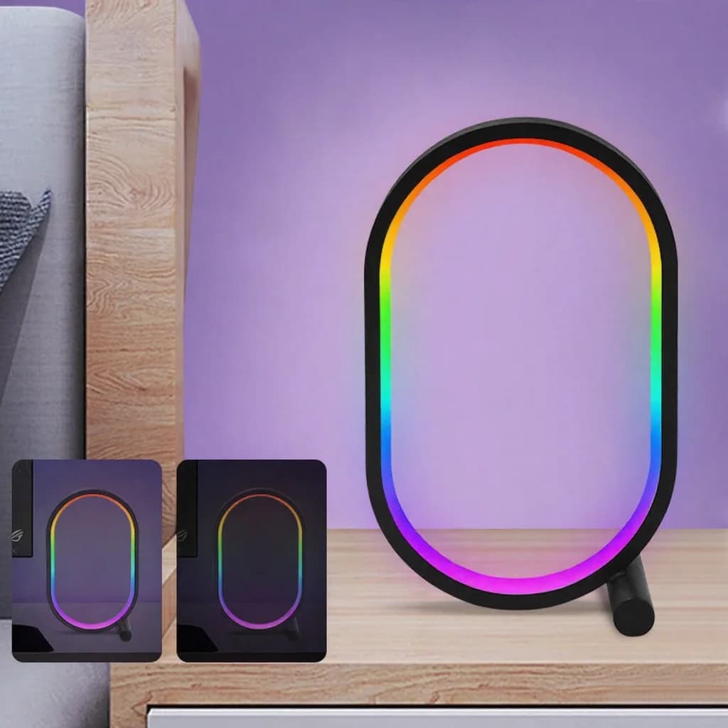 Biurkowa lampka RGB z synchronizacją muzyki, sterowaniem aplikacją i reakcją na dźwięk