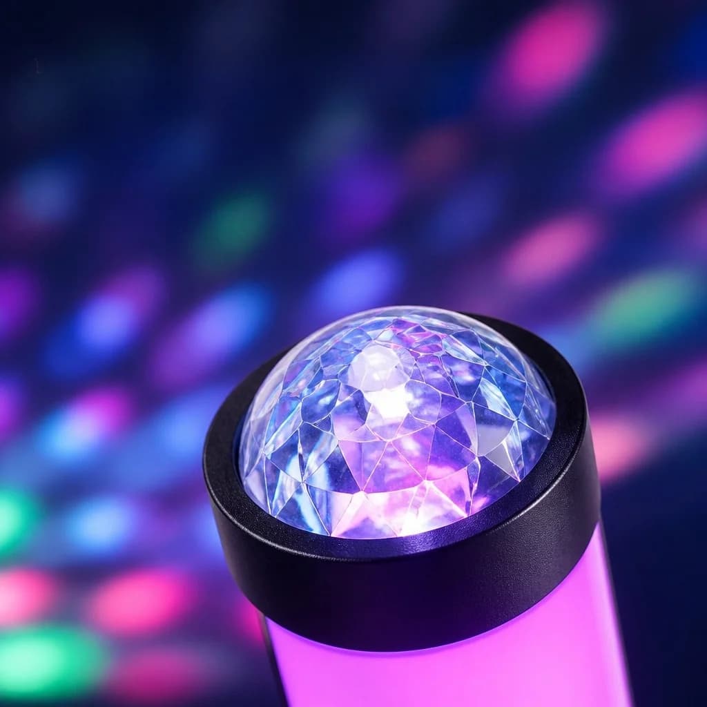Lampa Atmosferyczna RGB z Projekcją, Synchronizacją Muzyki i Pilotem