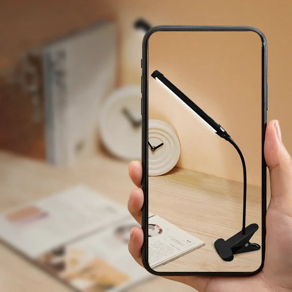 USB lampka biurkowa LED na klips do czytania i nauki