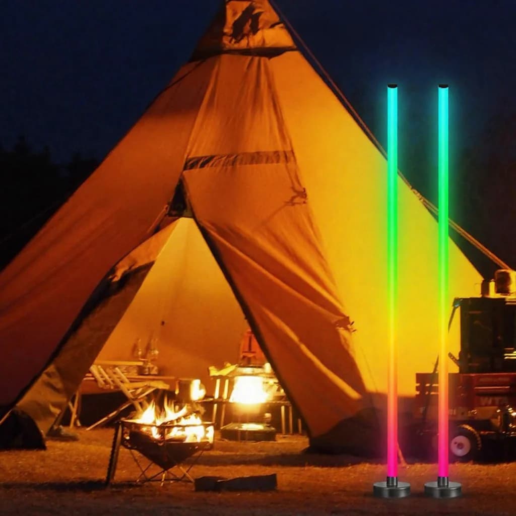 Lampa stojąca RGB z synchronizacją muzyki, świeceniem 360°, sterowaniem aplikacją do gier