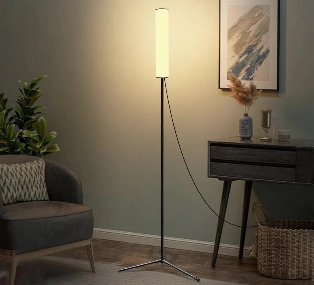 Lampa stojąca LED z regulowaną wysokością i statywem