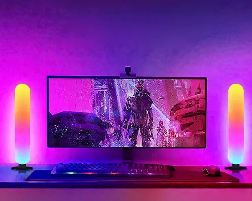 Ambientne światło LED RGB z synchronizacją muzyki Bluetooth i sterowaniem aplikacją