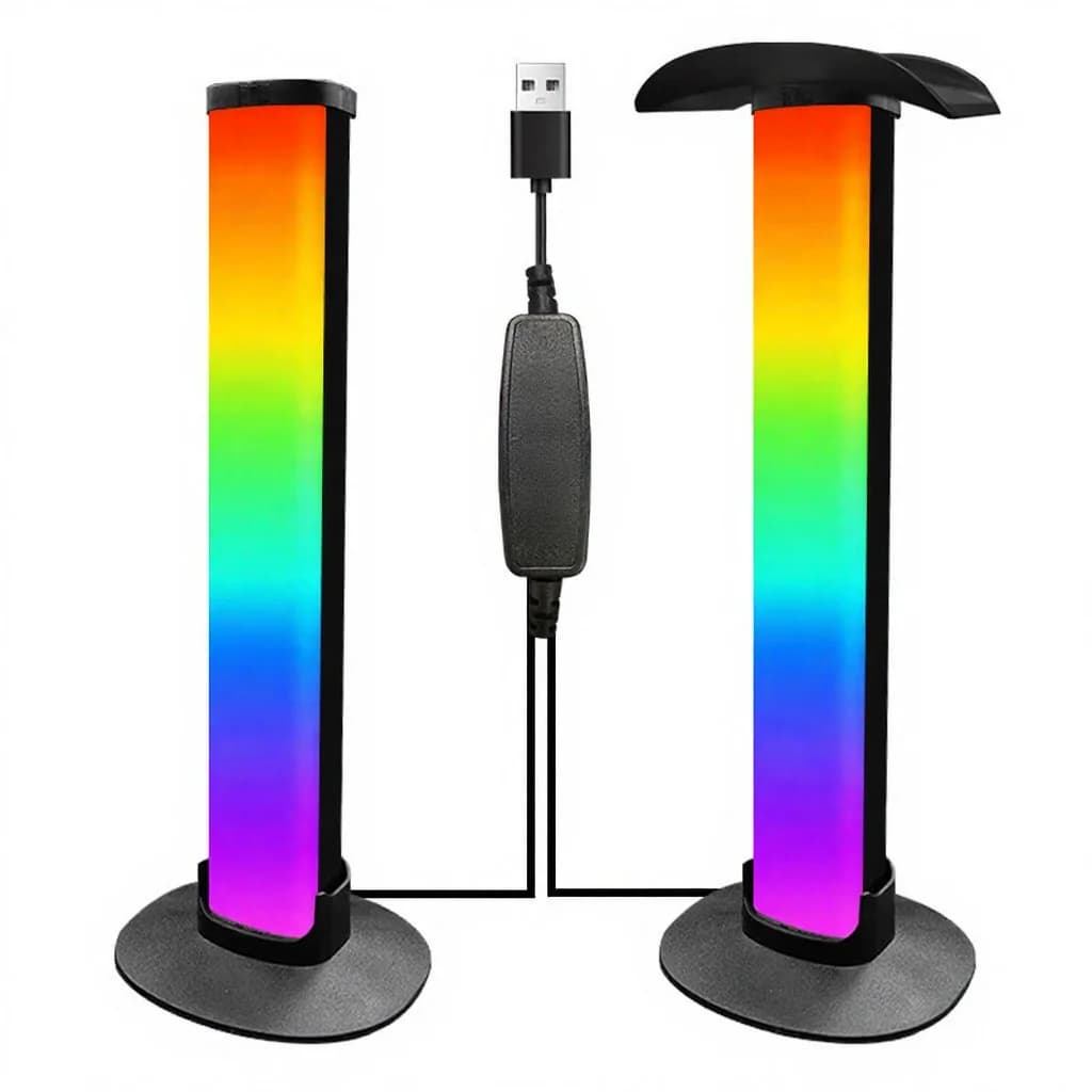 Gamingowa lampka atmosferyczna RGB ze stojakiem na słuchawki i synchronizacją dźwięku