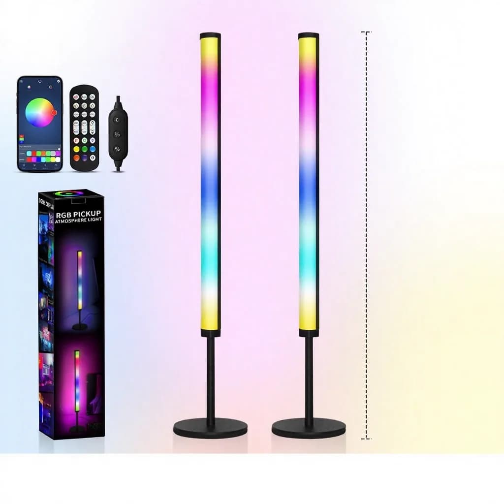 Lampka atmosferyczna RGB LED na biurko z synchronizacją muzyki i aplikacją