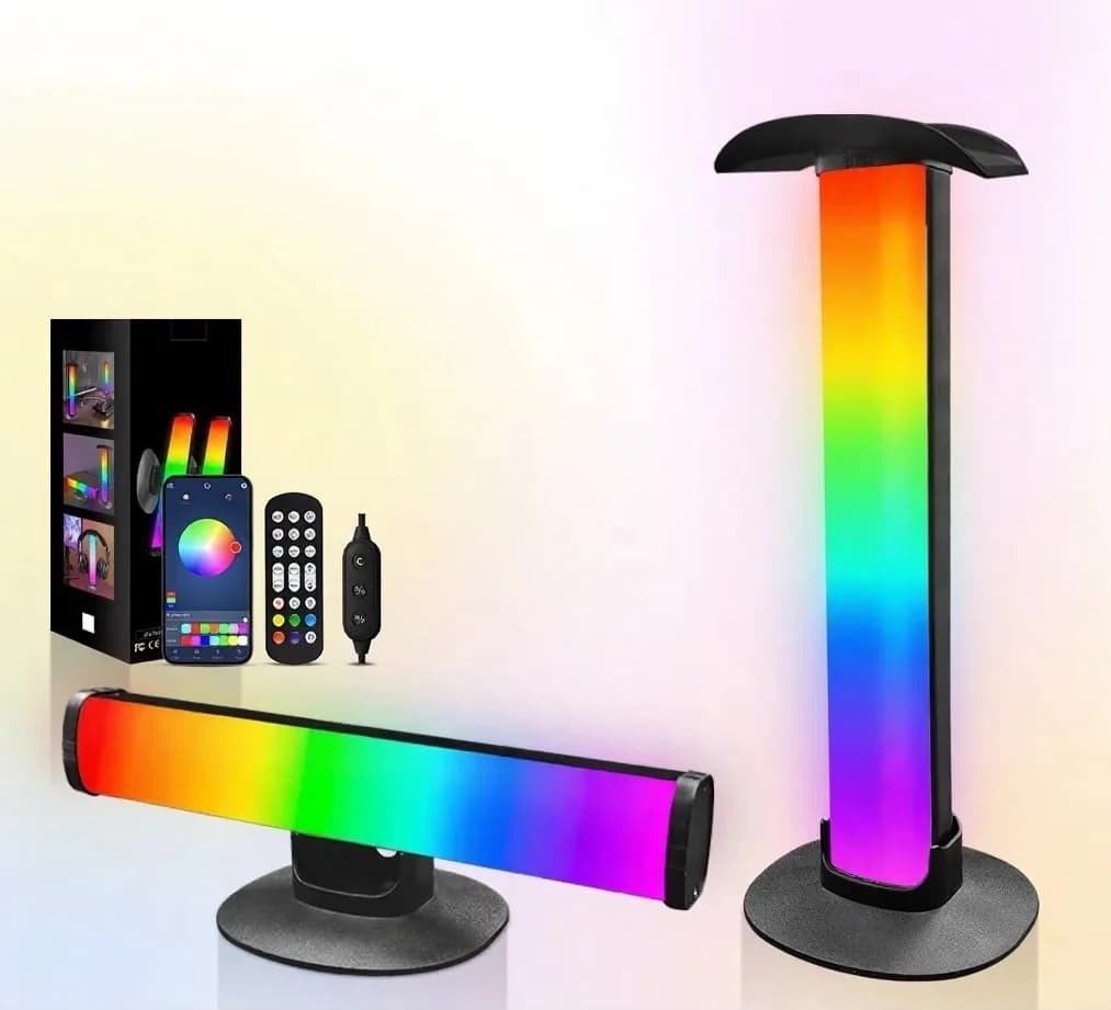 Gamingowa lampka atmosferyczna RGB ze stojakiem na słuchawki i synchronizacją dźwięku