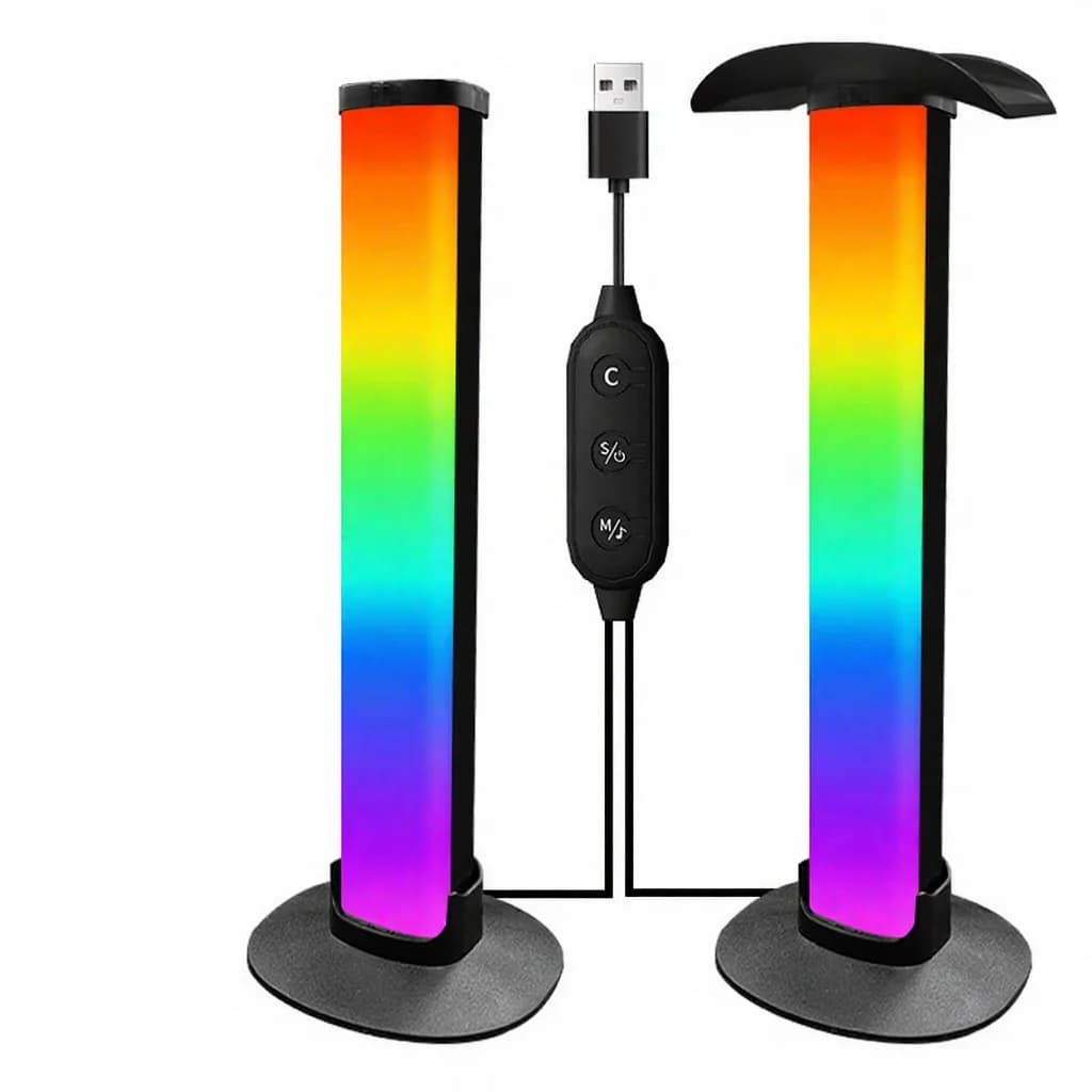 Gamingowa lampka atmosferyczna RGB ze stojakiem na słuchawki i synchronizacją dźwięku