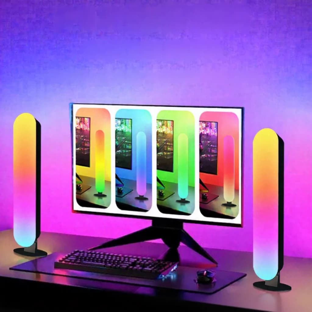 Ambientne światło LED RGB z synchronizacją muzyki Bluetooth i sterowaniem aplikacją