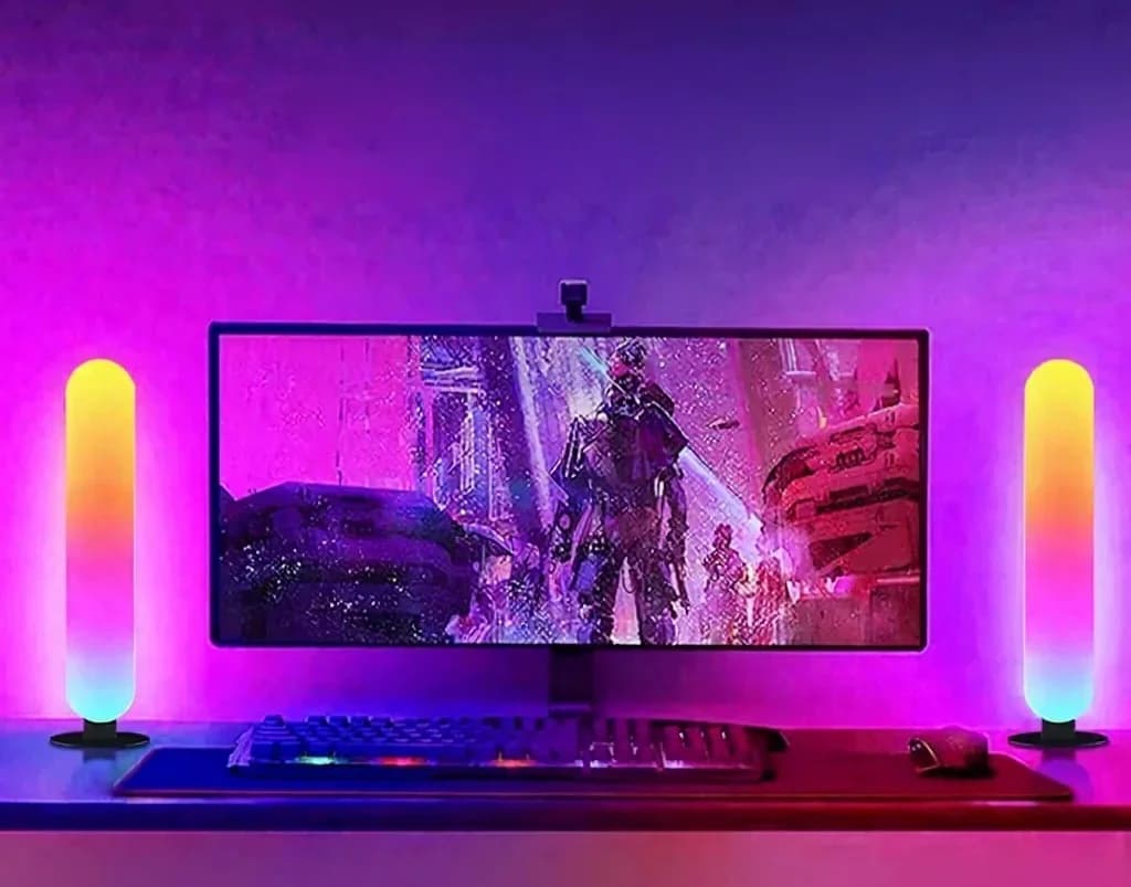Ambientne światło LED RGB z synchronizacją muzyki Bluetooth i sterowaniem aplikacją