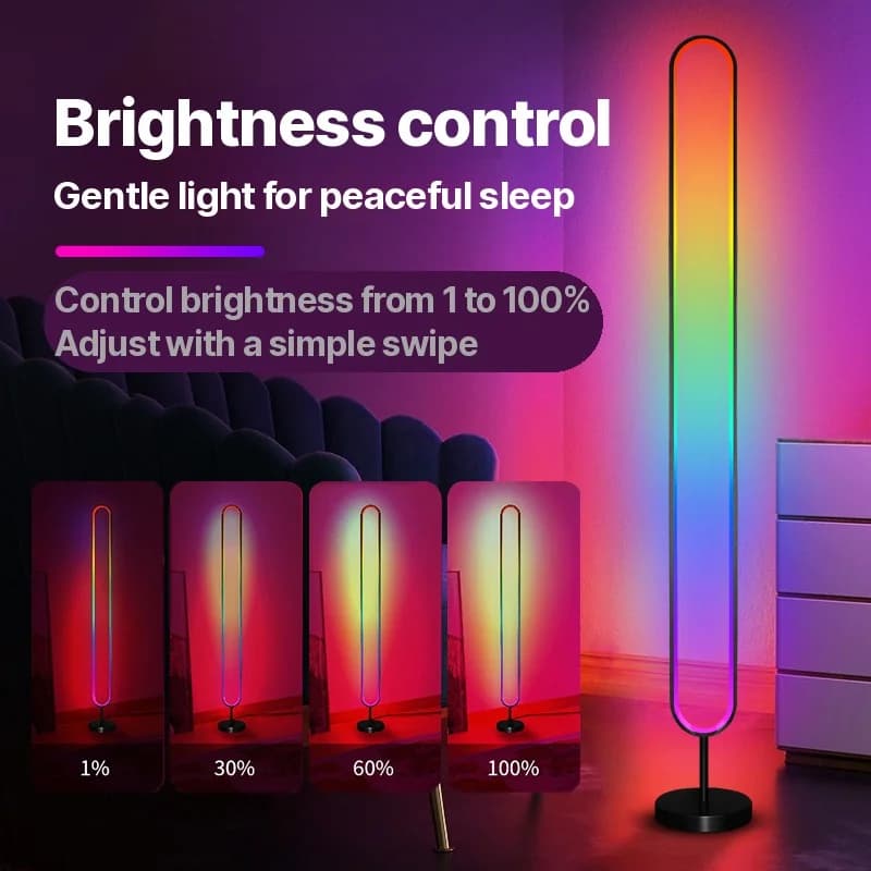 RGB LED Lampa Atmosferyczna Aktywowana Dźwiękiem ze Sterowaniem Aplikacją