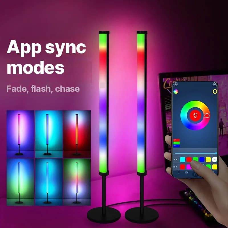 Lampka atmosferyczna RGB LED na biurko z synchronizacją muzyki i aplikacją