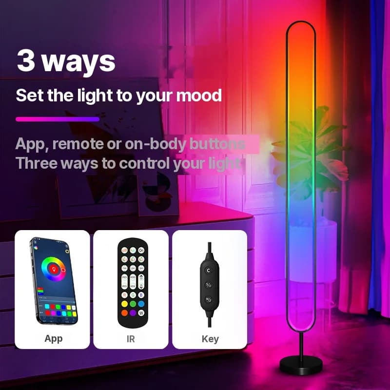 RGB LED Lampa Atmosferyczna Aktywowana Dźwiękiem ze Sterowaniem Aplikacją