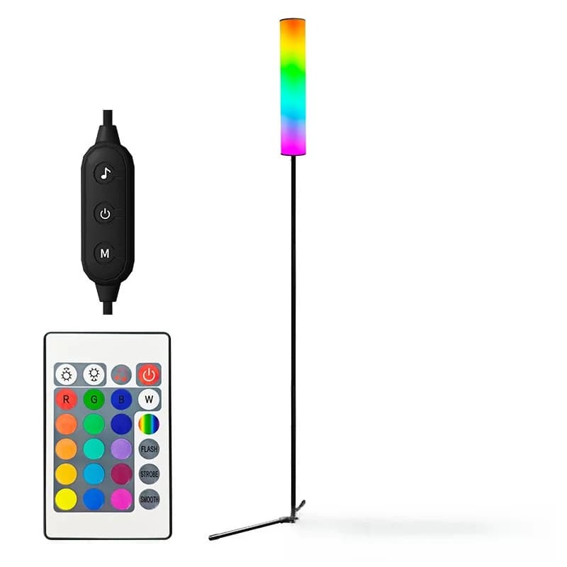 Lampa stojąca LED z regulowaną wysokością i statywem