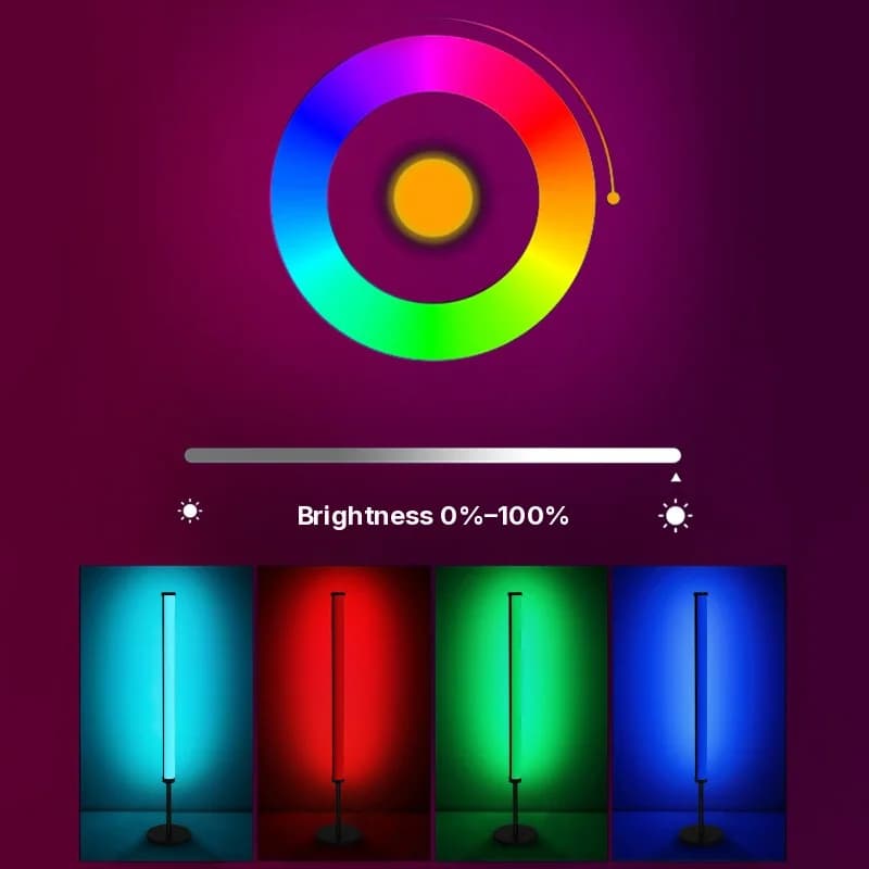 Lampka atmosferyczna RGB LED na biurko z synchronizacją muzyki i aplikacją