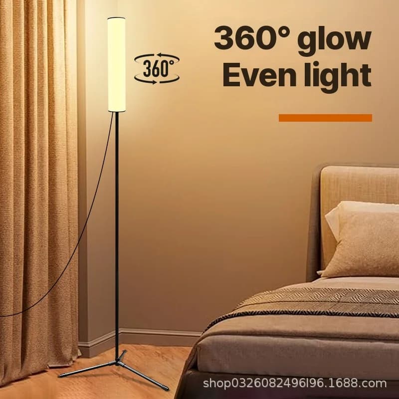 Lampa stojąca LED z regulowaną wysokością i statywem