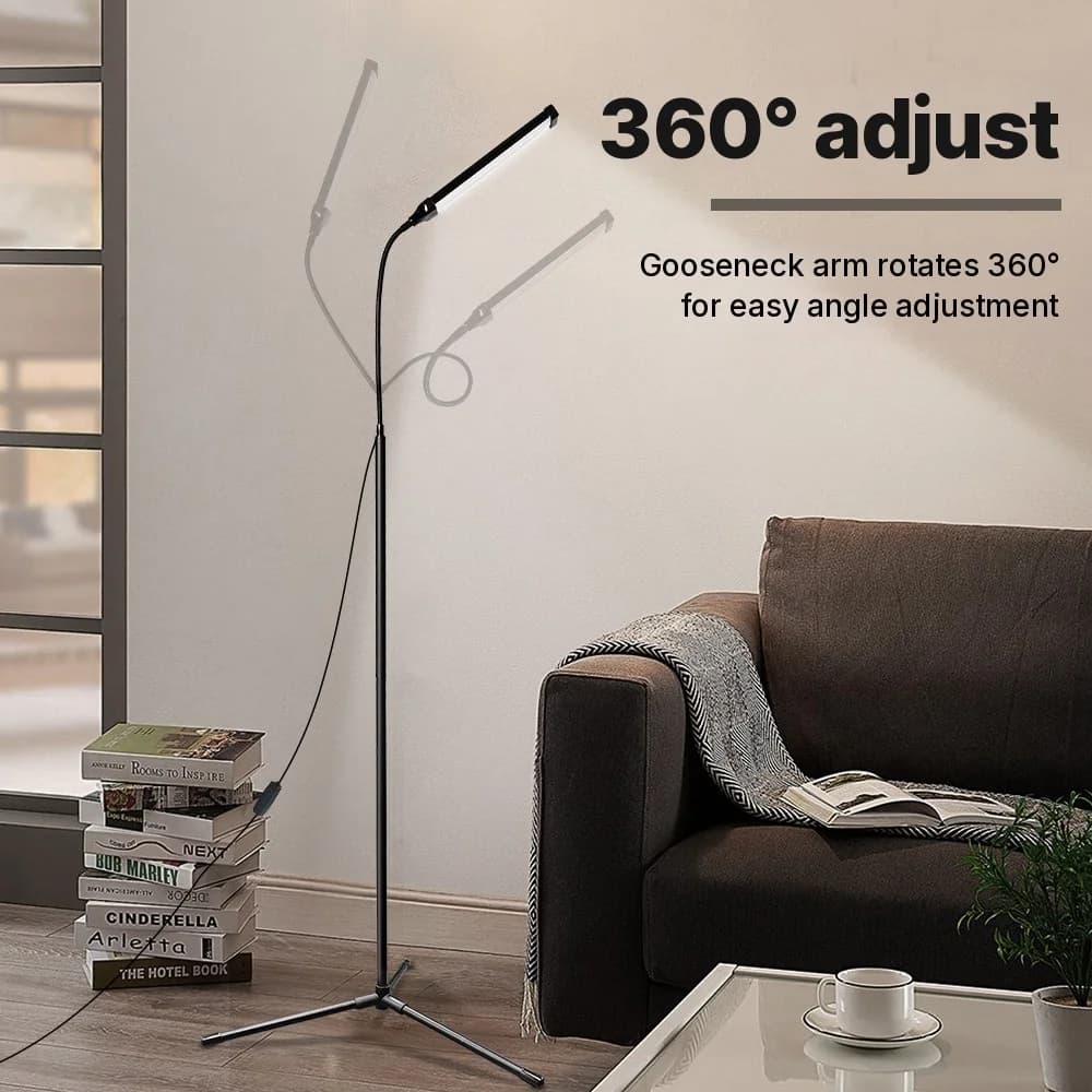 Lampa Podłogowa Zasilana USB z Statywem i Trzema Trybami Kolorów