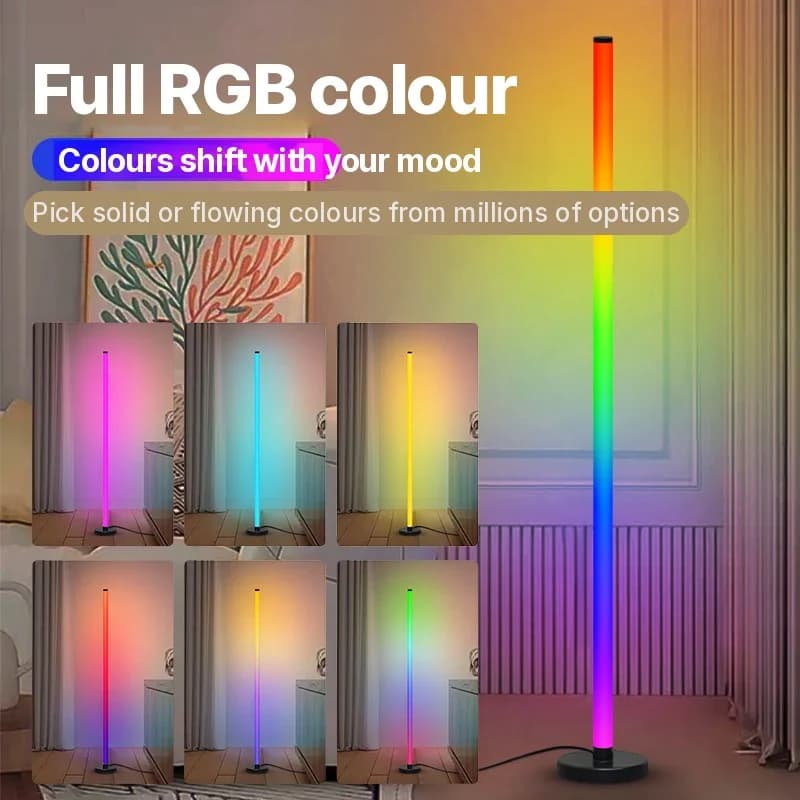 Lampa stojąca RGB z modułową konstrukcją, synchronizacją muzyki i sterowaniem aplikacją