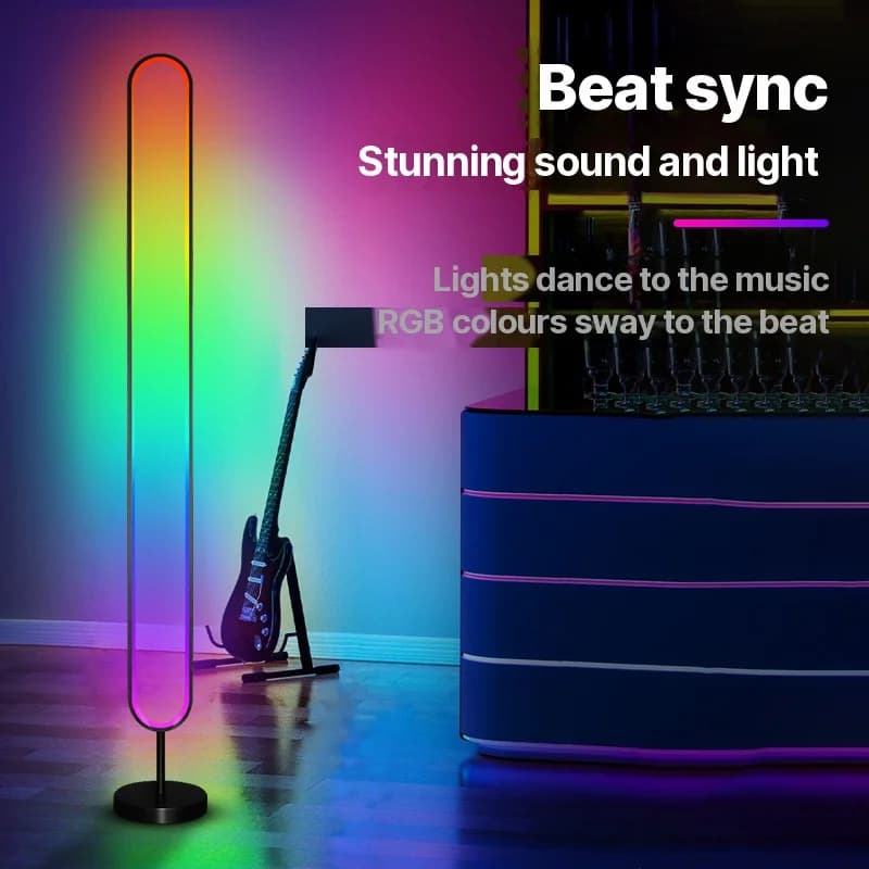 RGB LED Lampa Atmosferyczna Aktywowana Dźwiękiem ze Sterowaniem Aplikacją