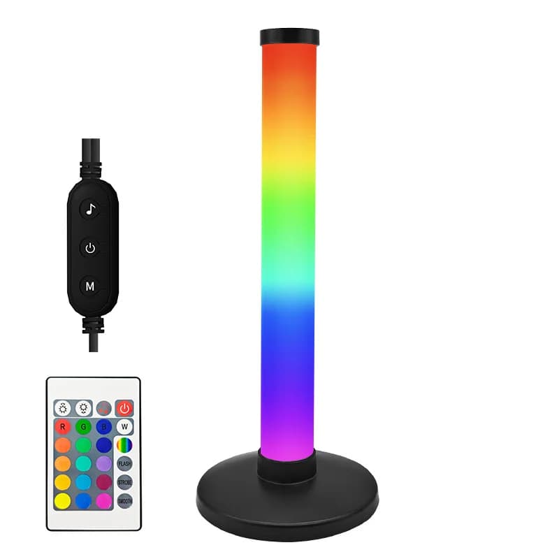 Lampka atmosferyczna RGB reagująca na dźwięk do stanowiska gamingowego